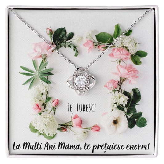 Colier pentru Mama - Colier Love Knot Ziua Femeii