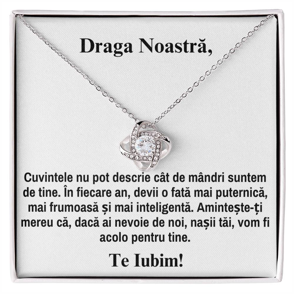 Draga Noastra -Colier Love Knot - Colier pentru Fina