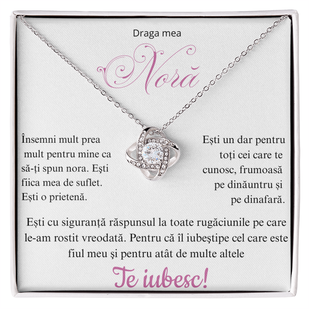 Cadou pentru nora mea  - Colier Love Knot