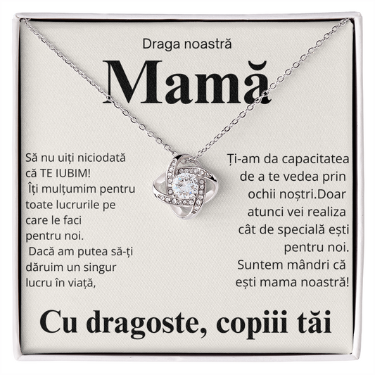 Cadou pentru mama  mea  - Colier Love Knot