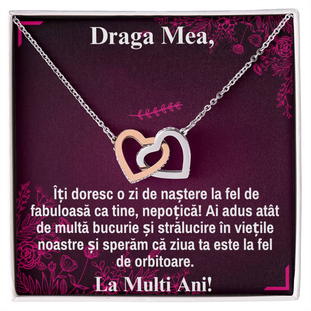 Draga Mea Nepoata – Colier Inimi Pereche