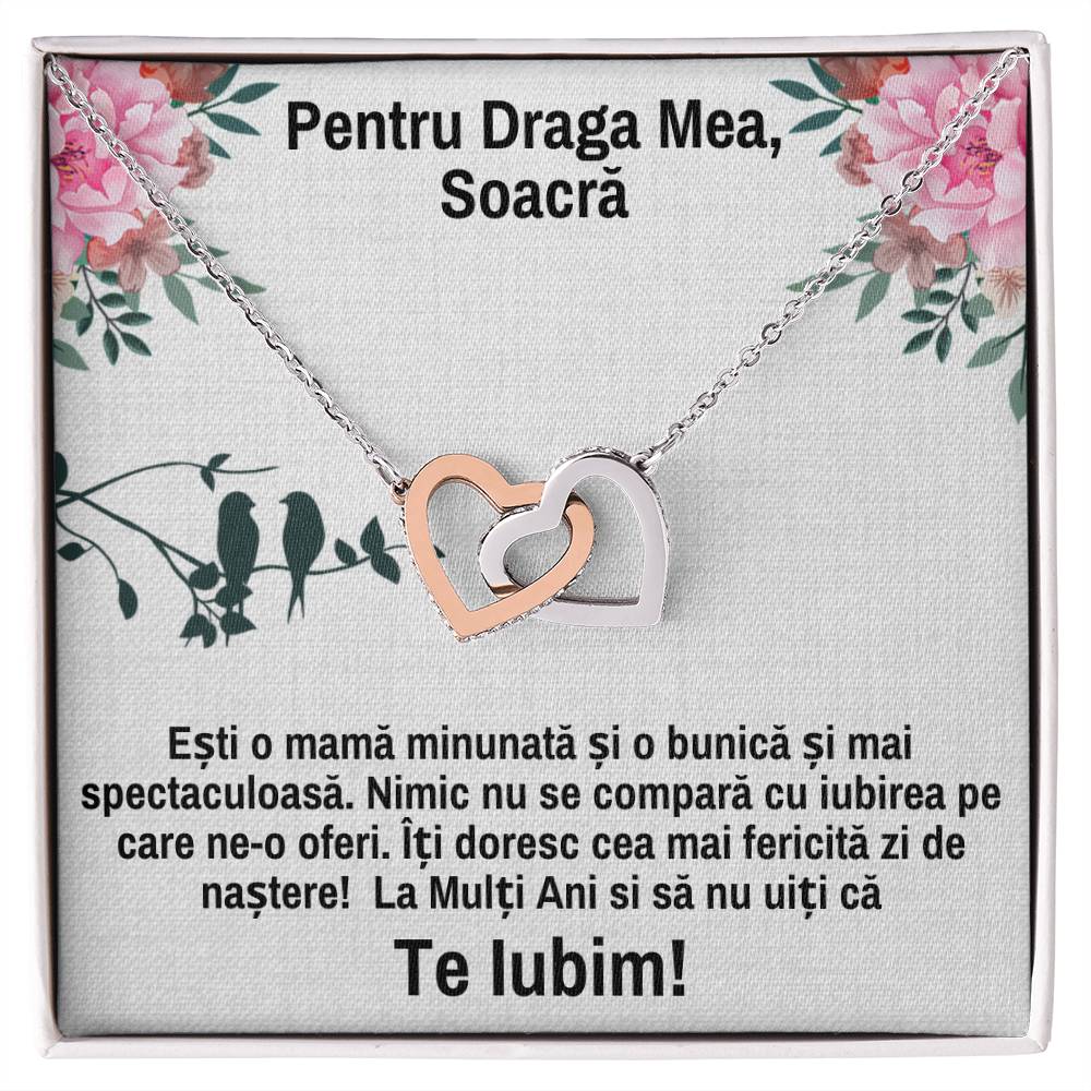 Pair of Hearts Necklace - For Mother-in-Law
