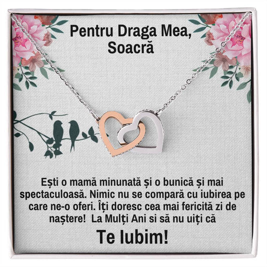 Pair of Hearts Necklace - For Mother-in-Law