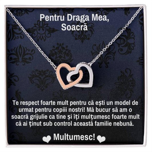 Mother-in-law Necklace - Pair of Hearts