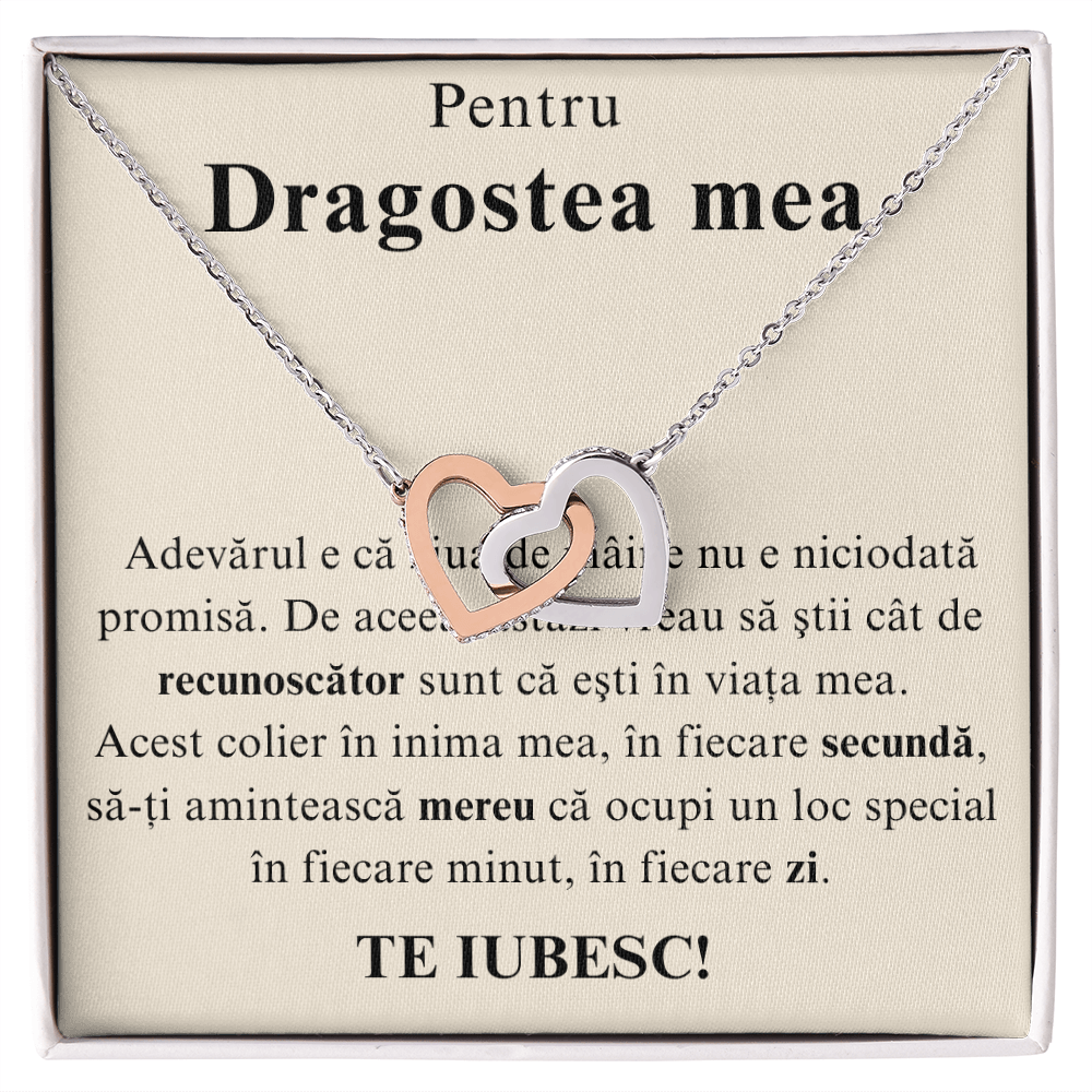 Cadou pentru iubita mea – Colier inimi pereche