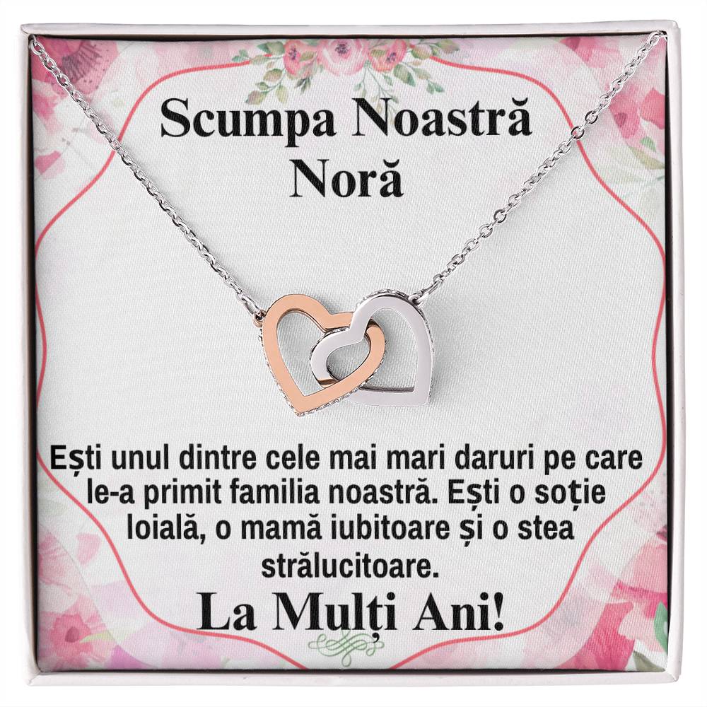 Our Dear Nora - Pair of Hearts Necklace.