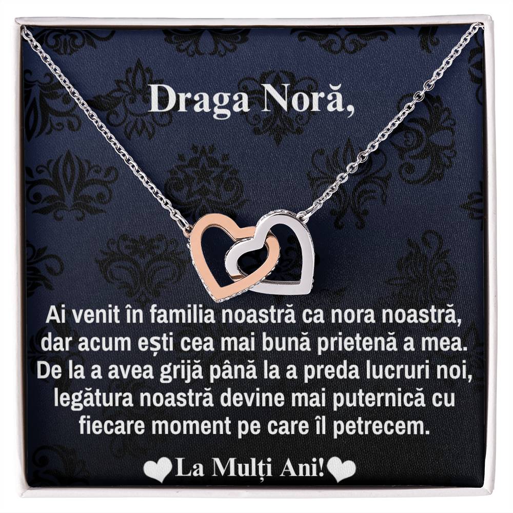 Our dear Nora - Pair of Hearts Necklace!