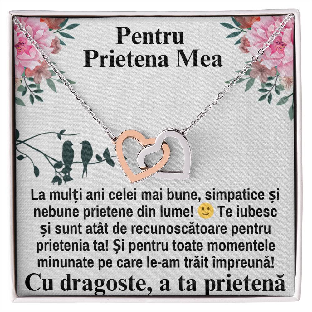 Colier Inimi Pereche - Pentru Prietena Mea