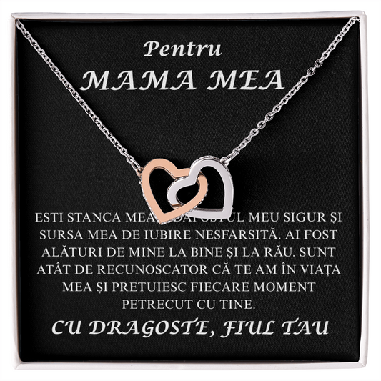 Gift for my Mom - Pair of Hearts Necklace