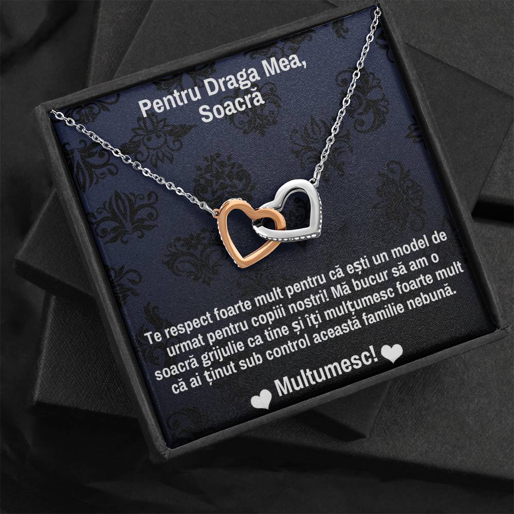 Mother-in-law Necklace - Pair of Hearts