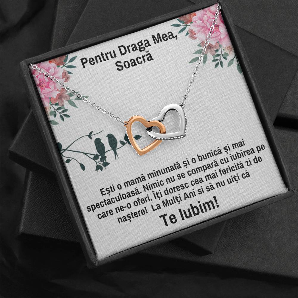 Pair of Hearts Necklace - For Mother-in-Law