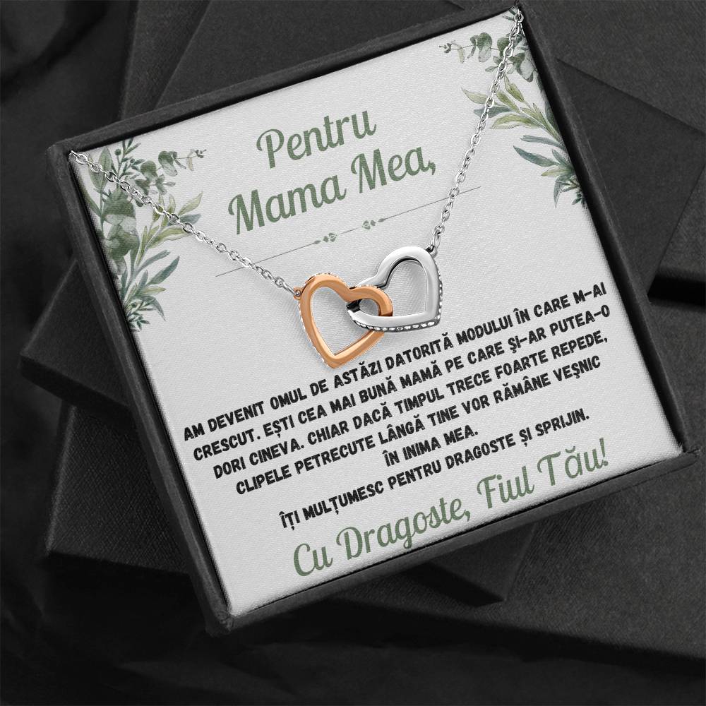 Cadou pentru Mama - Colier Inimi Pereche