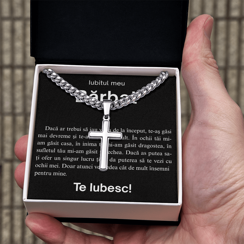 Cadou Pentru Fiul meu drag - Lantisor  Cruce