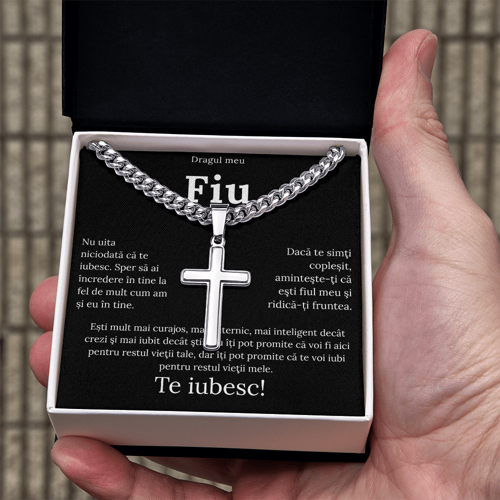 Cadou Pentru Fiul meu drag - Lantisor Cruce