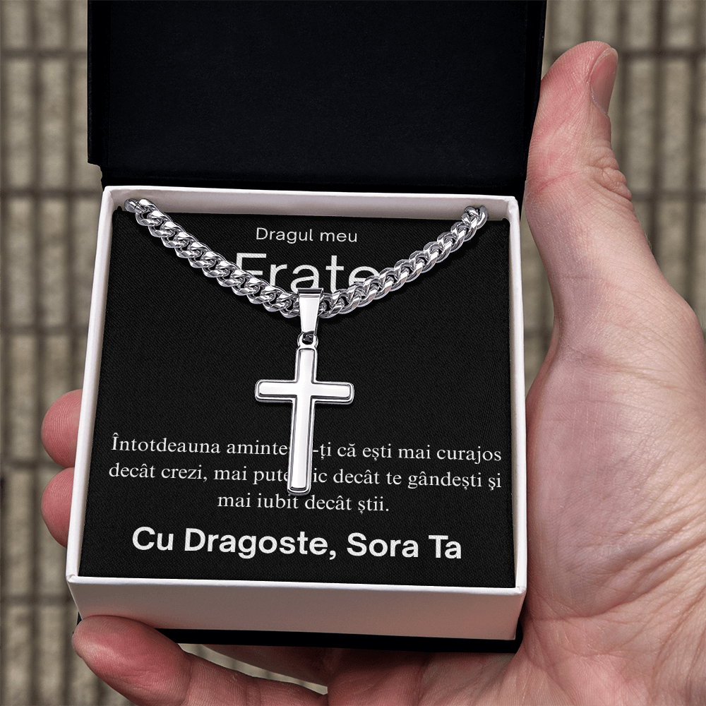 Cadou Pentru fratele meu- Lănțișor Cruce