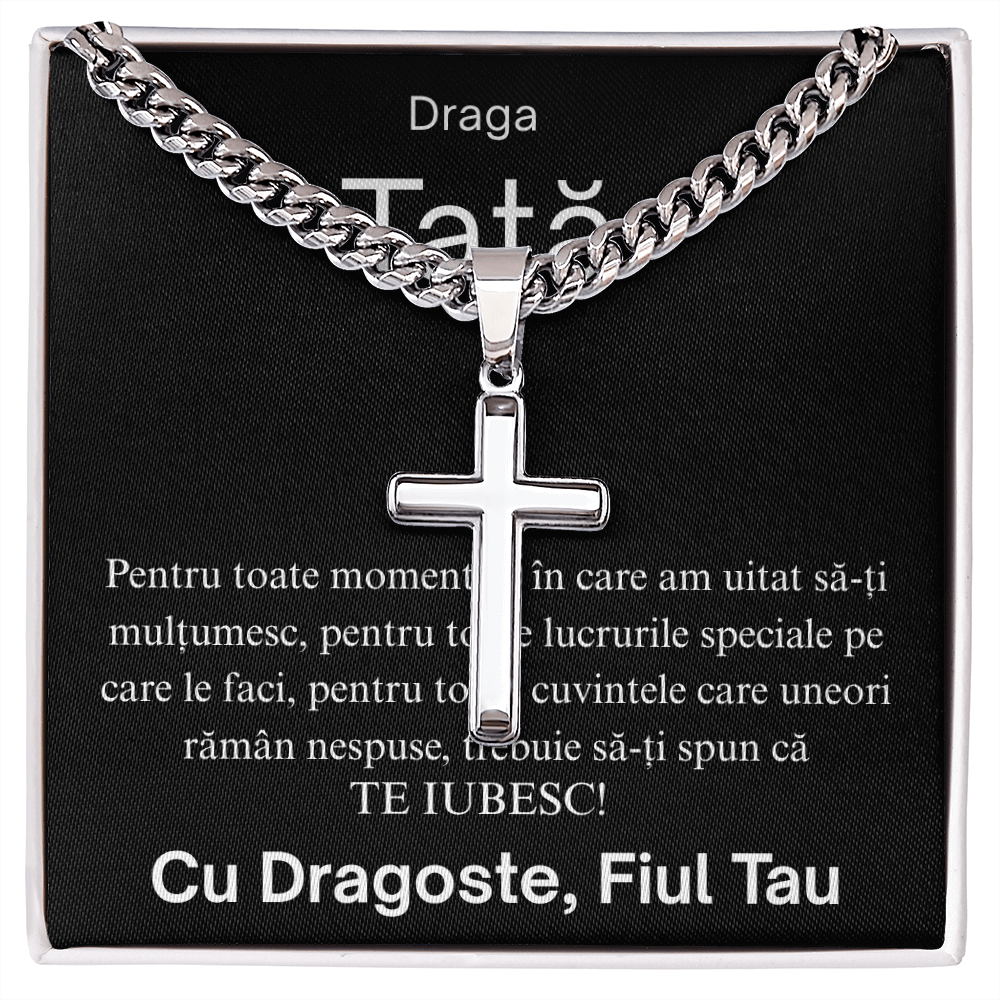 Cadou Pentru tatal meu  - Lănțișor Cruce