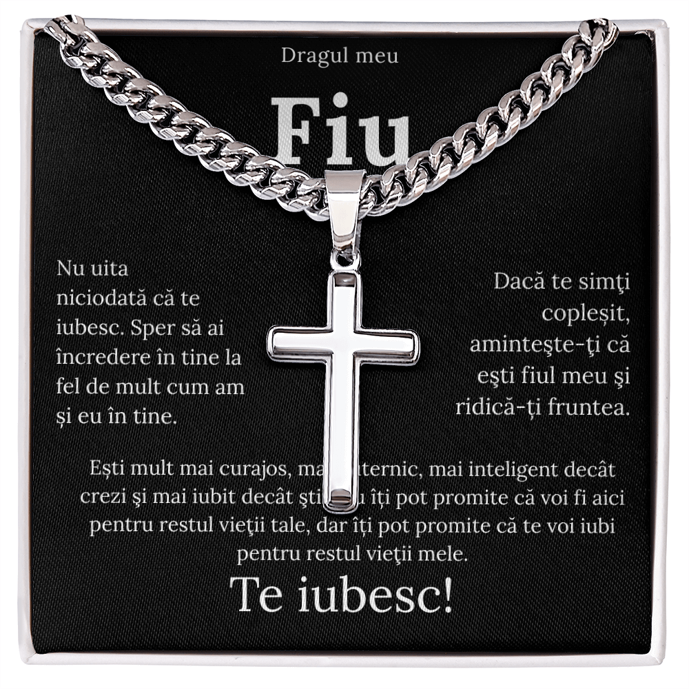 Cadou Pentru Fiul meu drag - Lantisor Cruce