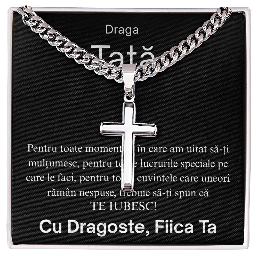 Cadou Pentru tata  - Lănțișor Cruce