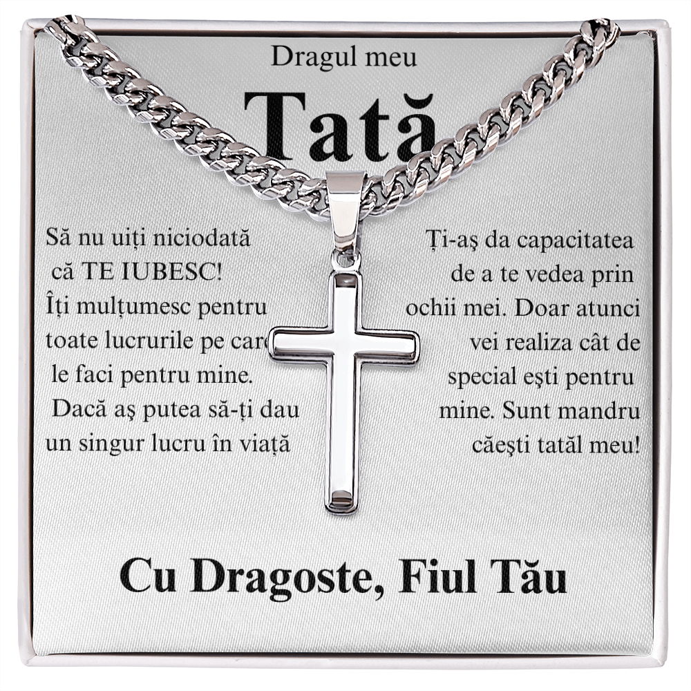 Cadou Pentru tata meu drag - Lănțișor Cruce