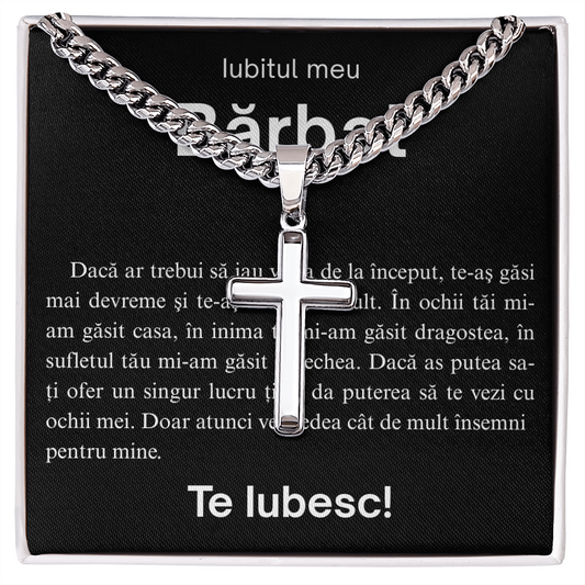 Cadou Pentru Fiul meu drag - Lantisor  Cruce