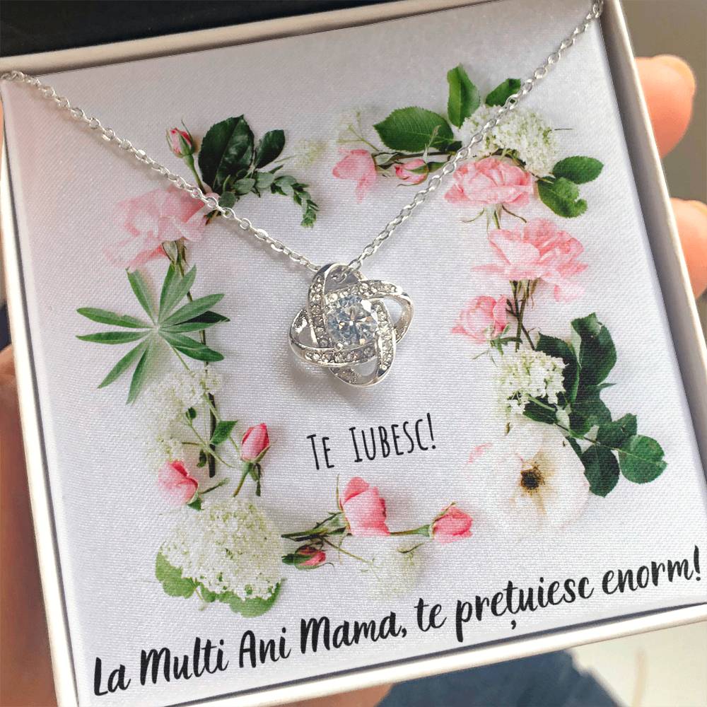 Colier pentru Mama - Colier Love Knot Ziua Femeii