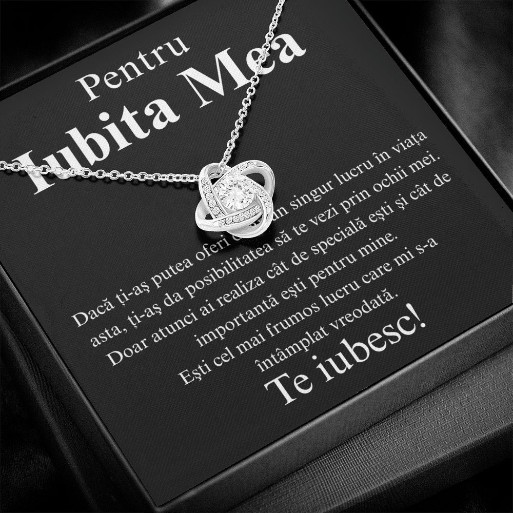 Cadou pentru iubita mea   – Colier Love Knot