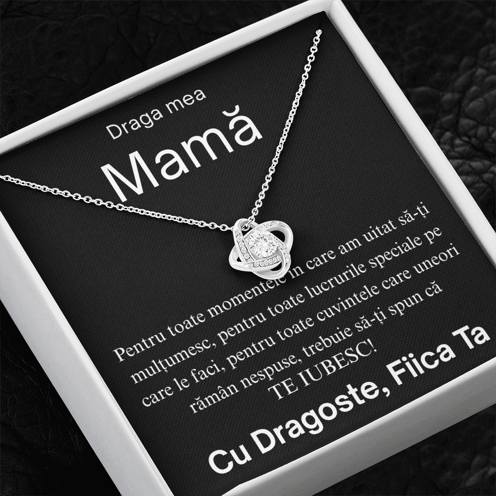 Cadou Pentru  Mamă - Colier Love Knot