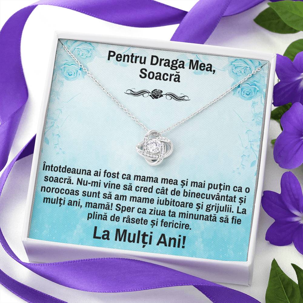 My Dear Mother-In-Law - Love Knot Forever Necklace