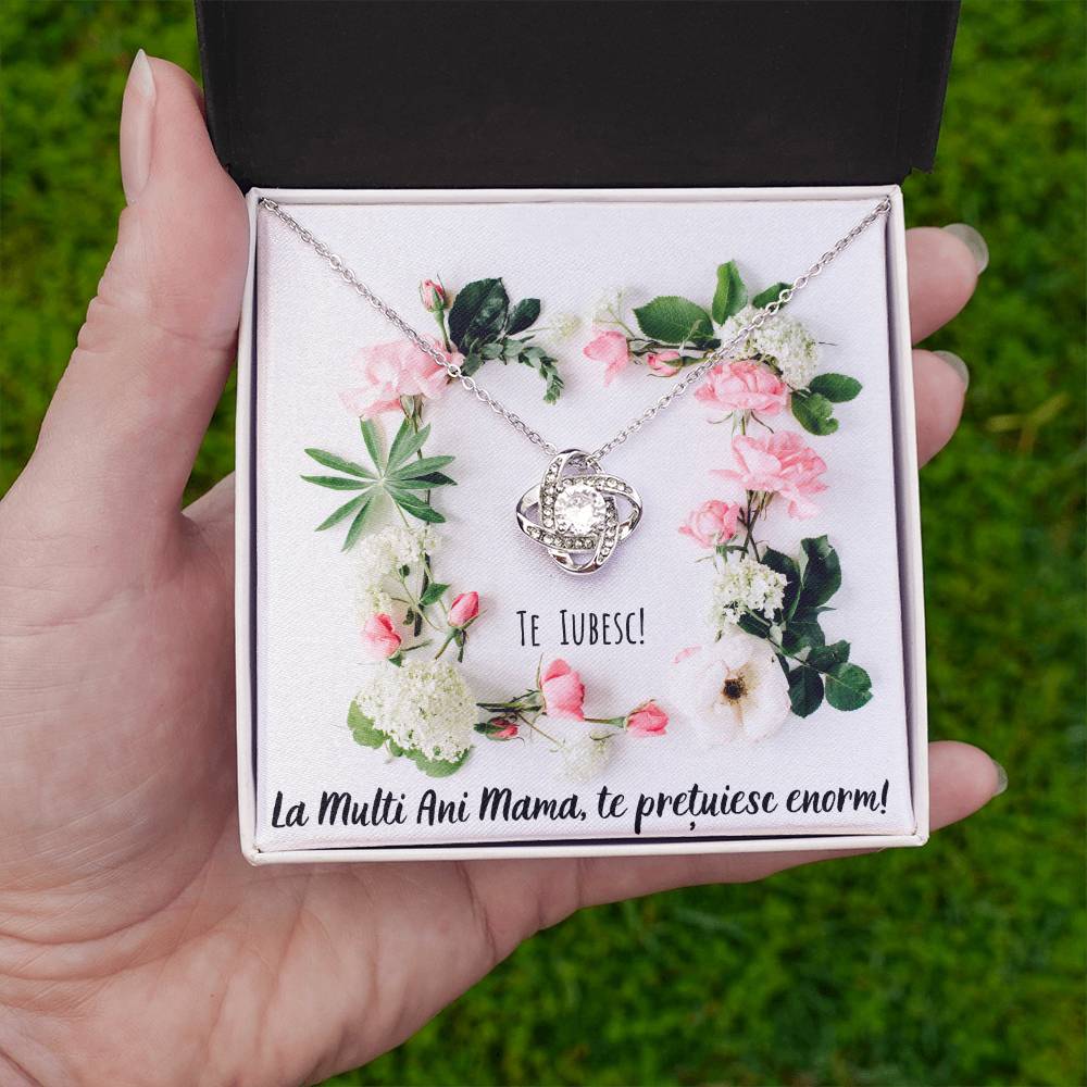 Colier pentru Mama - Colier Love Knot Ziua Femeii