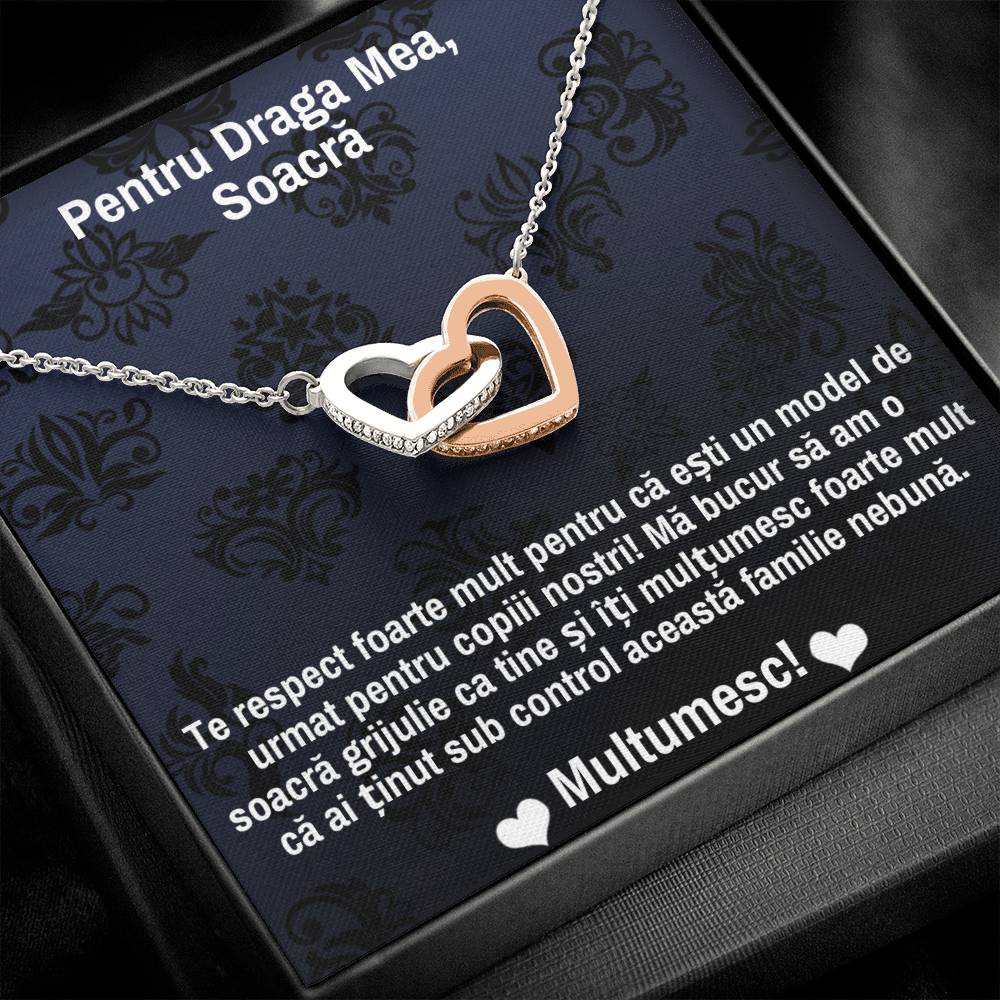 Mother-in-law Necklace - Pair of Hearts