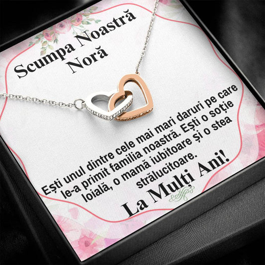Our Dear Nora - Pair of Hearts Necklace.