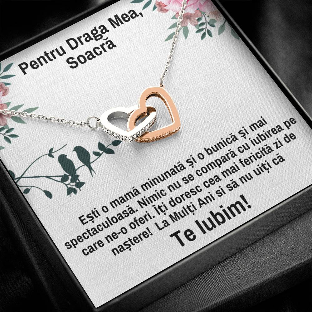 Pair of Hearts Necklace - For Mother-in-Law