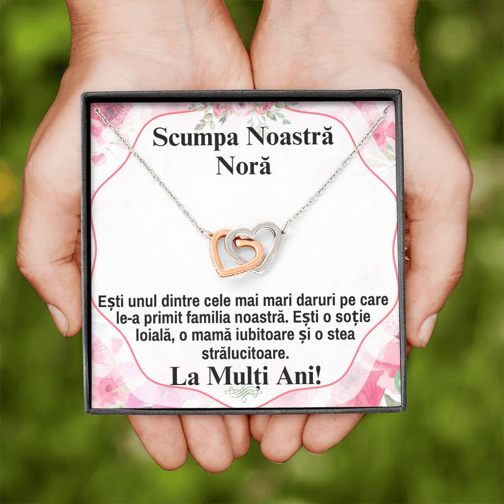 Our Dear Nora - Pair of Hearts Necklace.