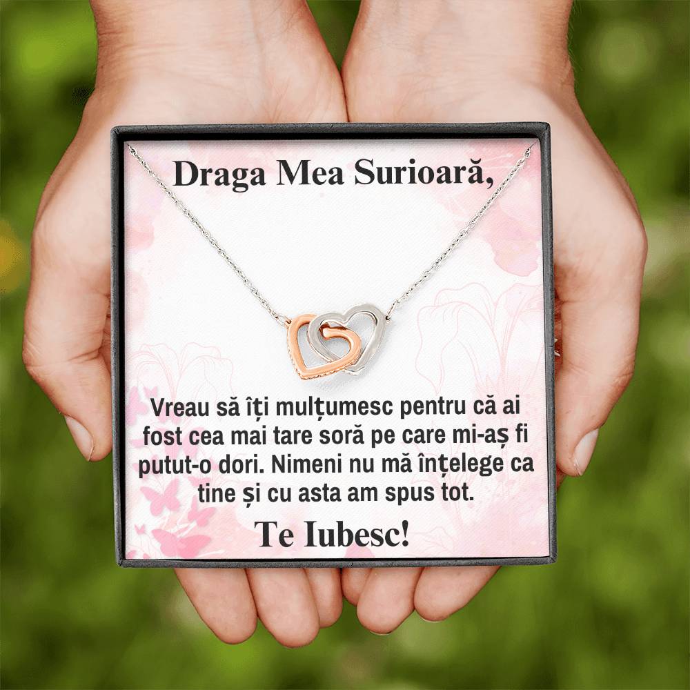 Scumpa mea, Sora – Colier Inimi Pereche