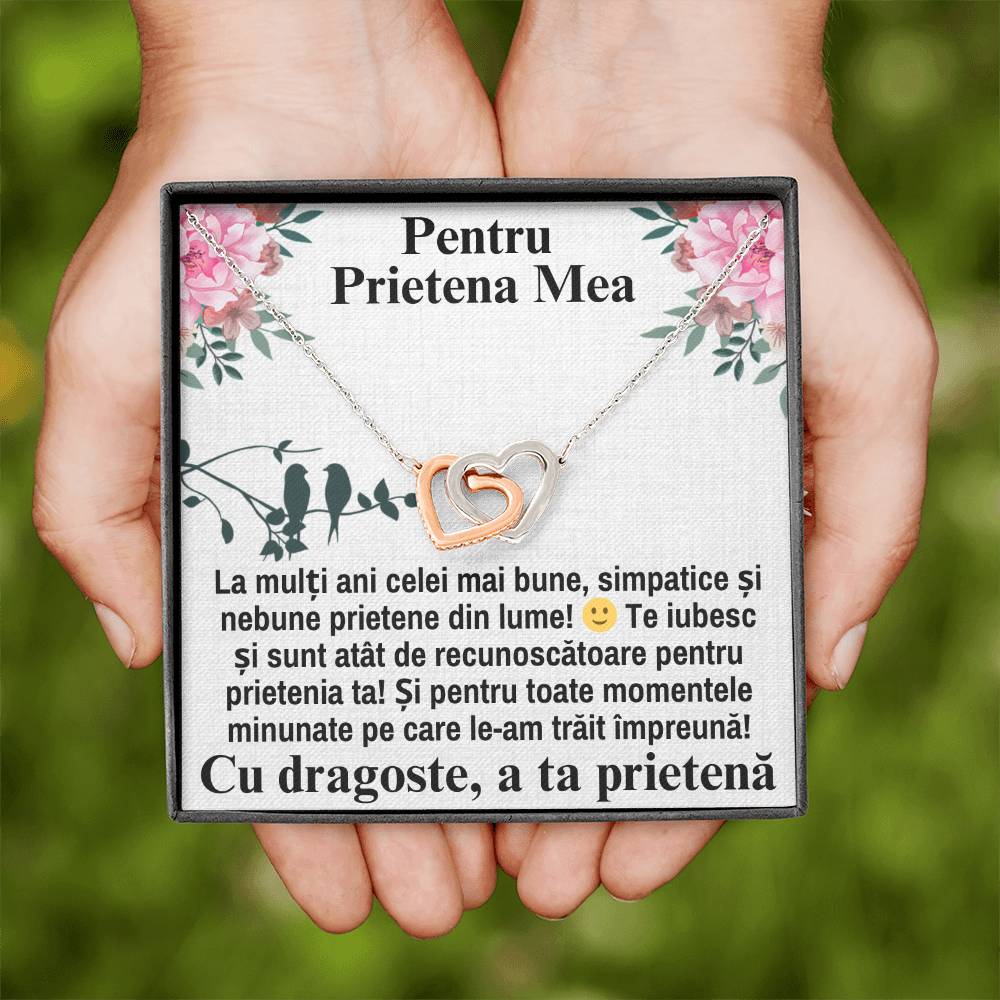 Colier Inimi Pereche - Pentru Prietena Mea