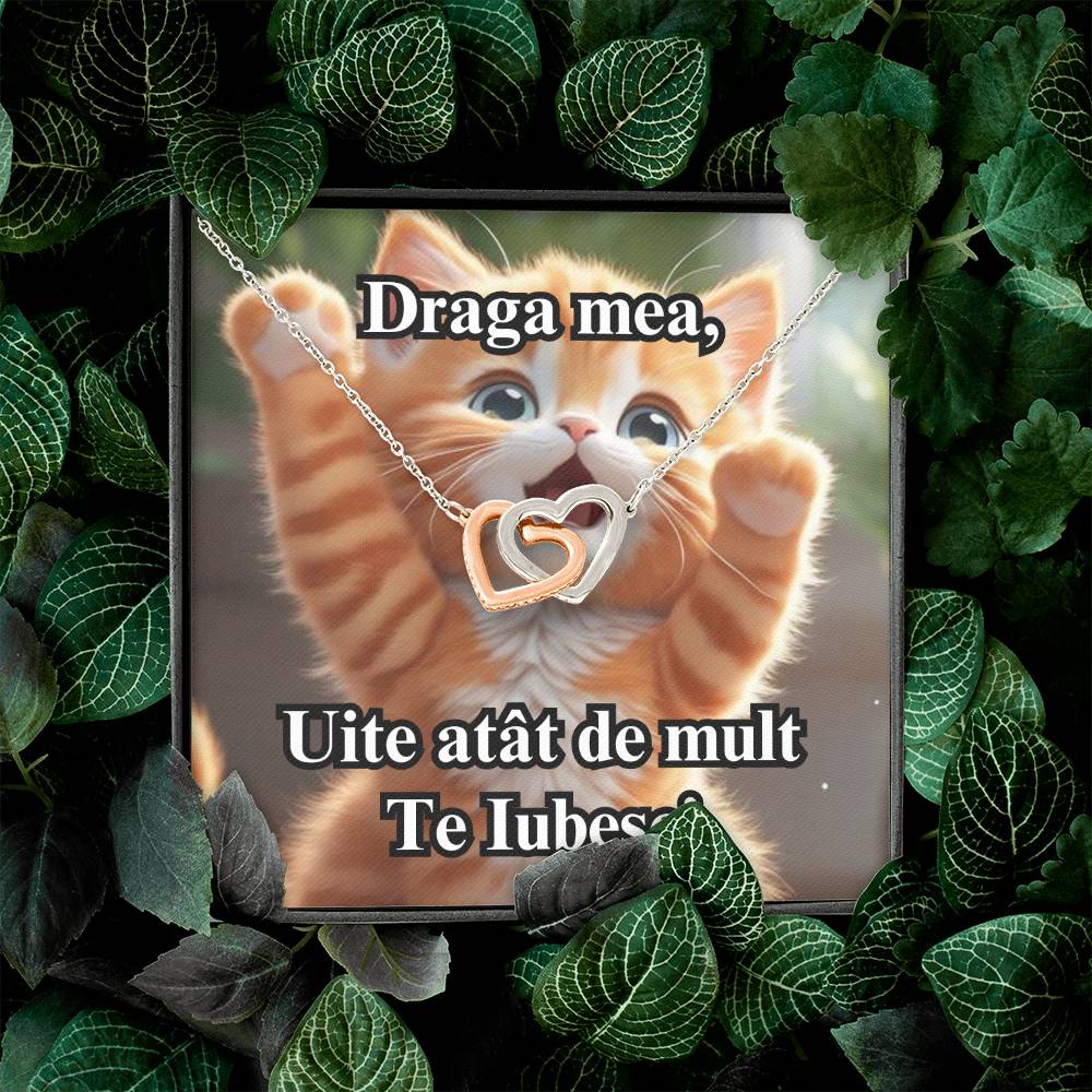 Te iubesc atat de mult - Colier Inimi Pereche