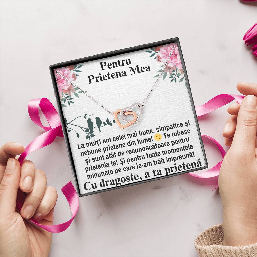 Colier Inimi Pereche - Pentru Prietena Mea