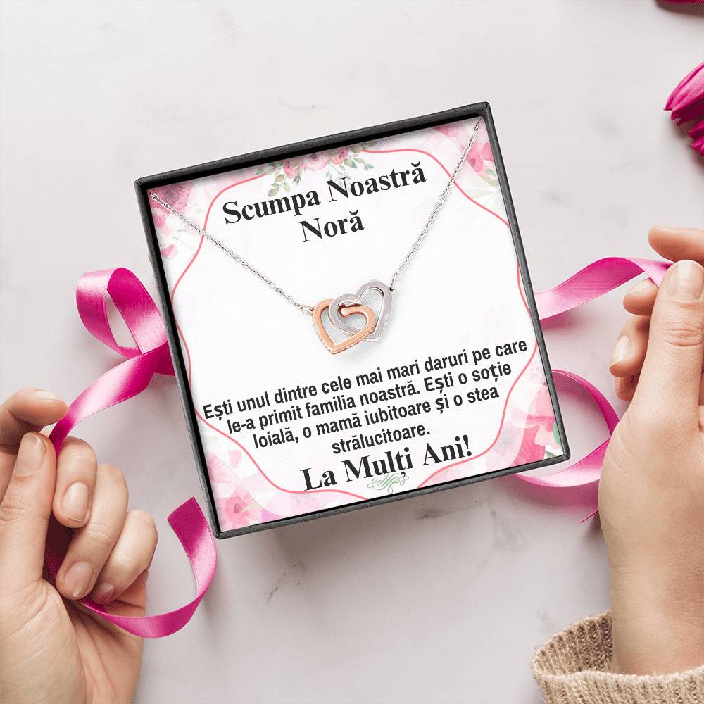 Our Dear Nora - Pair of Hearts Necklace.