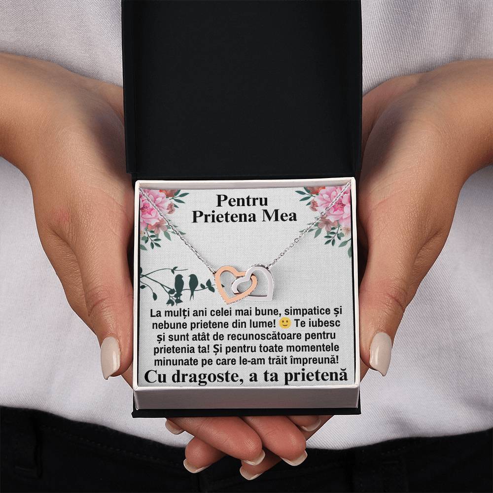 Colier Inimi Pereche - Pentru Prietena Mea