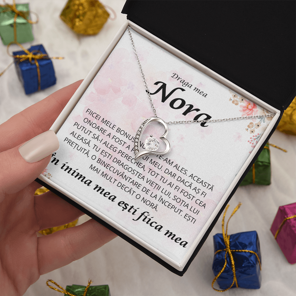 Cadou Pentru nora mea draga   - Colier inimă Love