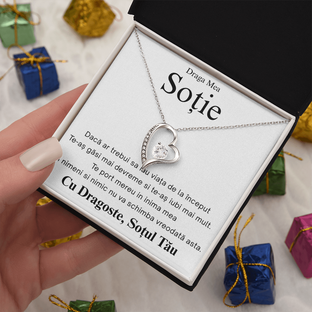 Gift for my dear Wife - Heart Necklace