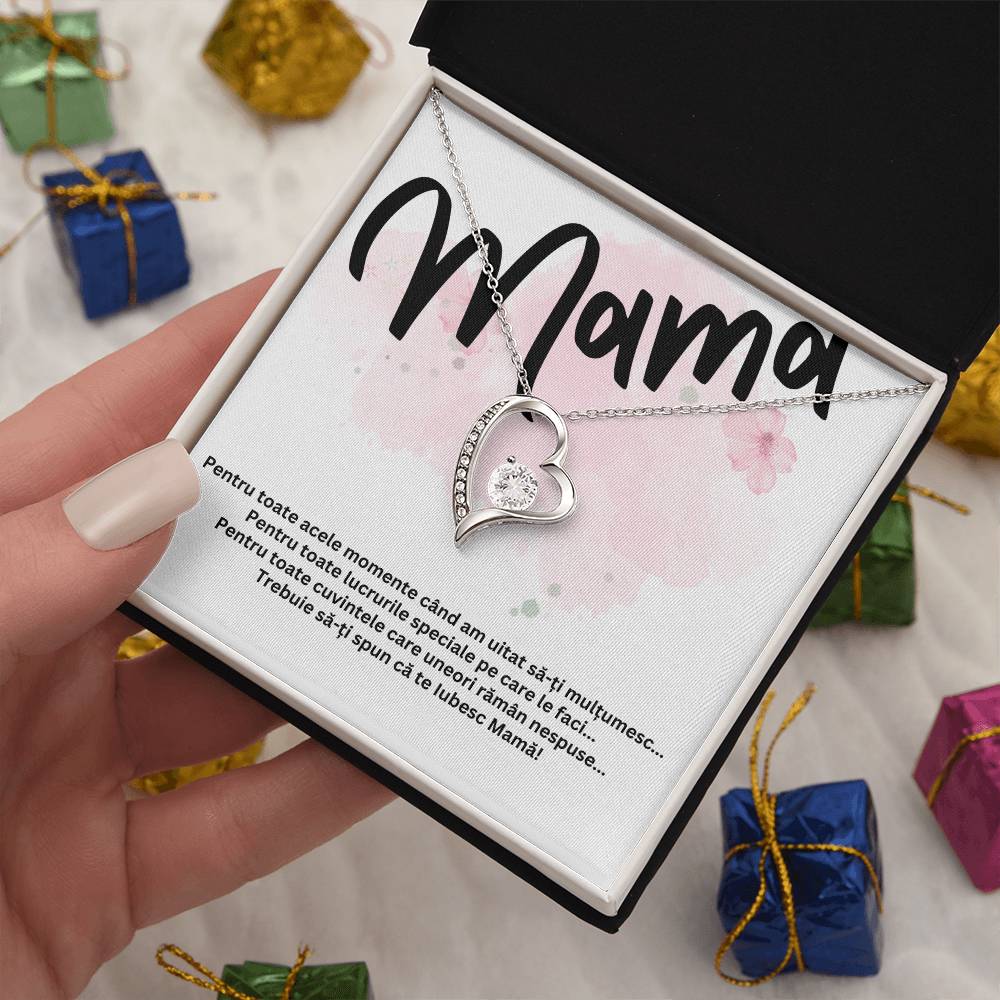 Necklace For Mom - I Love You - Heart Necklace