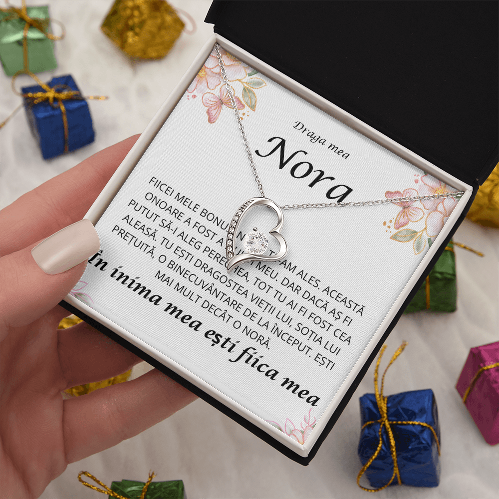 Cadou Pentru nora mea draga   - Colier inimă Love