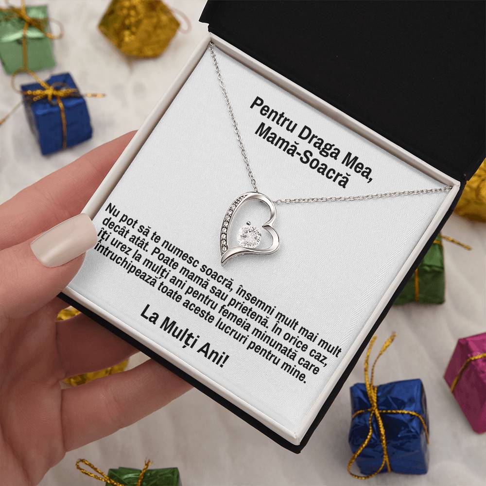 For My Dear Mother-in-Law - Heart Necklace