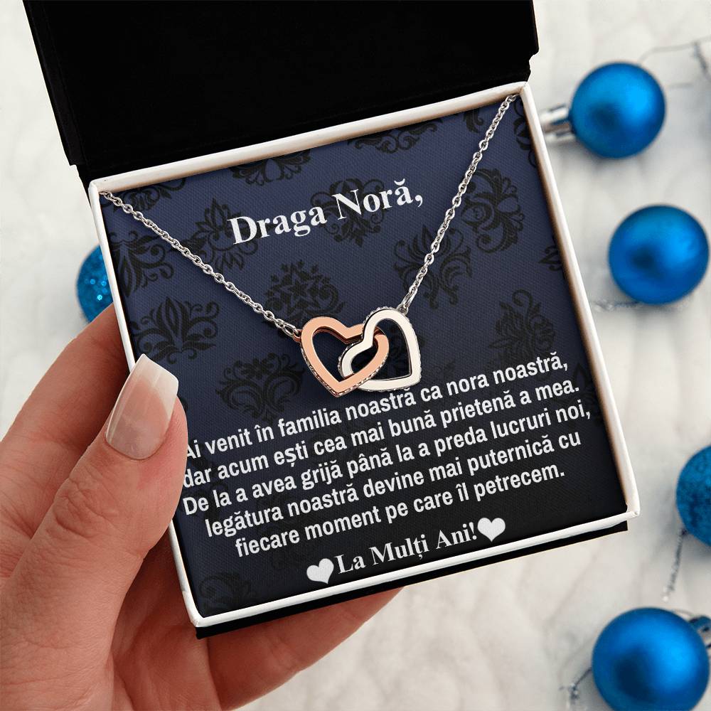 Our dear Nora - Pair of Hearts Necklace!