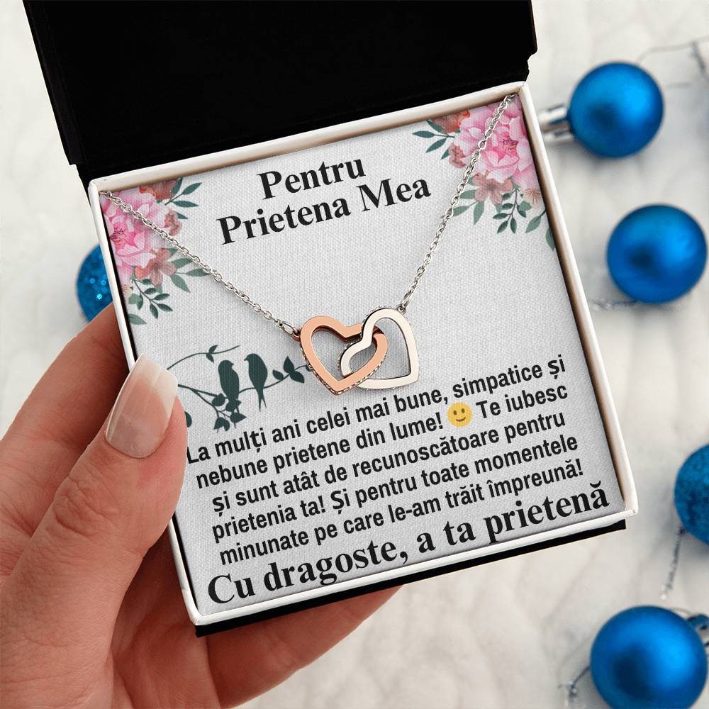 Colier Inimi Pereche - Pentru Prietena Mea