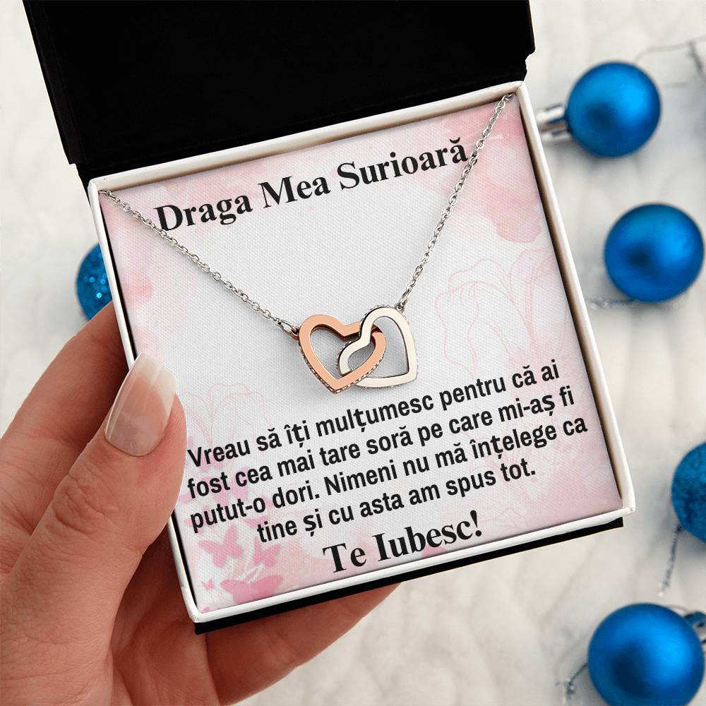 Scumpa mea, Sora – Colier Inimi Pereche