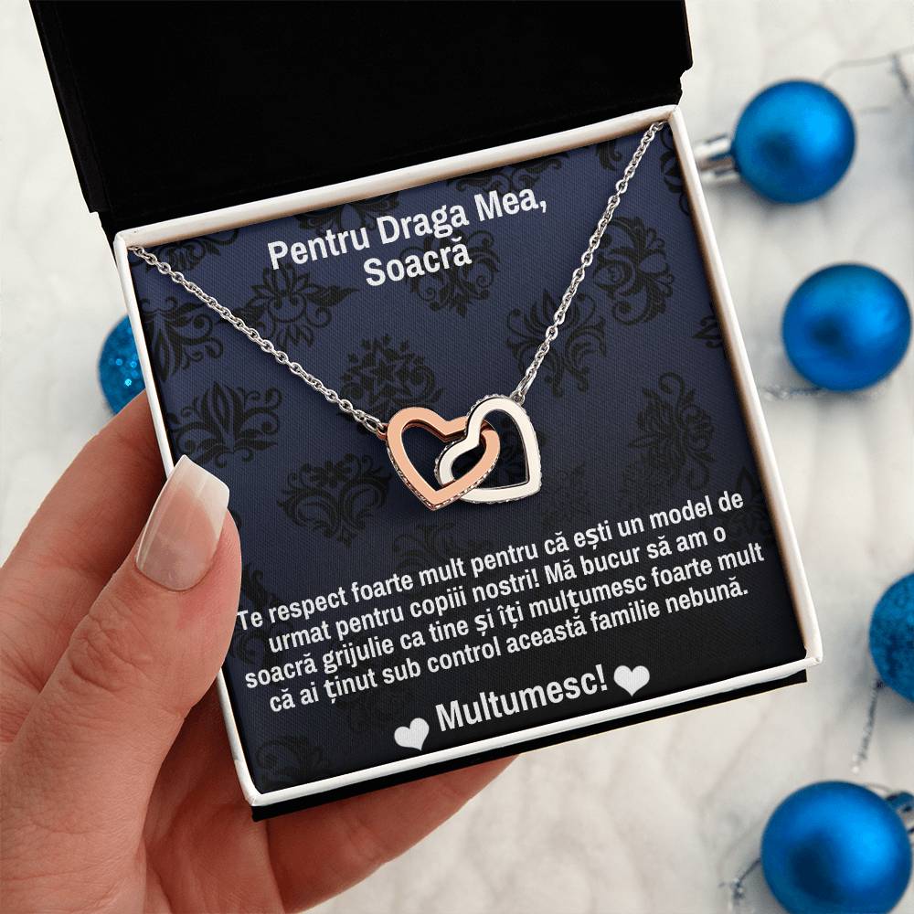 Mother-in-law Necklace - Pair of Hearts