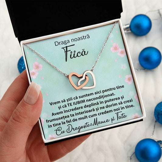 Our Dear Daughter - Pair of Hearts Necklace