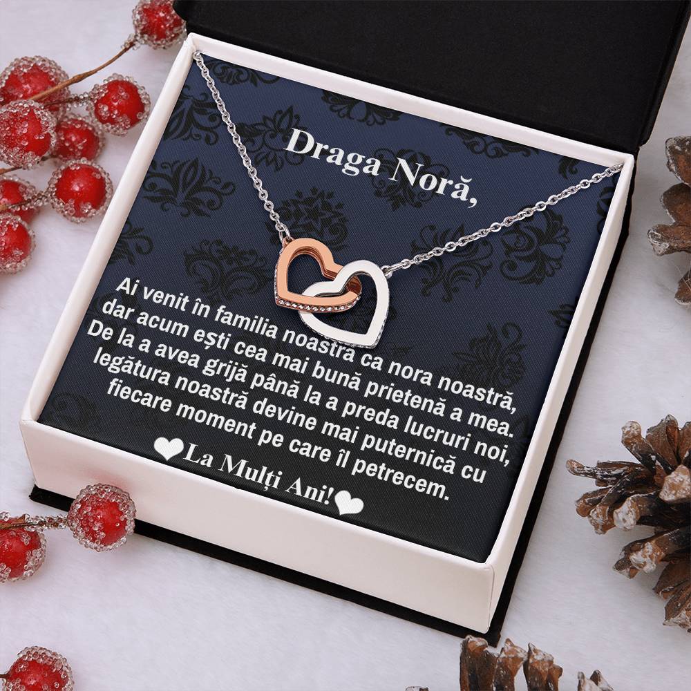 Our dear Nora - Pair of Hearts Necklace!